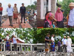 Warga yang Terdampak Terjangan Angin Puting Beliung Diberikan Bantuan Beras Oleh Bupati Tamba