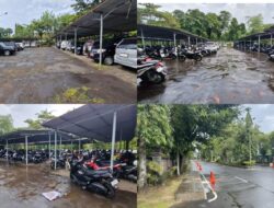 Setelah Diefektifkan Kembali, Kondisi Parkir Area Kantor Bupati Jembrana Jauh Lebih Rapi