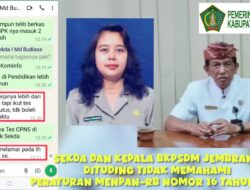 PermenPAN-RB Nomer 16 Tahun 2025 Diabaikan Oleh Sekda dan Kepala BKPSDM