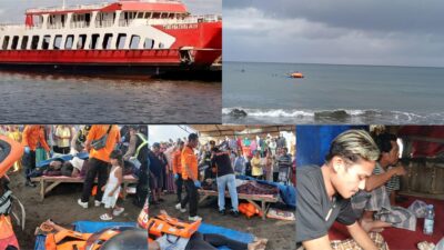 KMP Tunu Pratama Jaya Tenggelam di Selat Bali, Diduga Akibat Kebocoran di Ruang Mesin