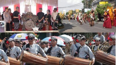Parade Budaya Dibuka Bupati Kembang Serangkaian HUT Kota Negara ke-130
