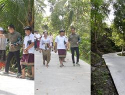 Bupati Kembang Tepati Janji Kampanye, Pembangunan Jalan Rabat Beton Selesai Dibangun