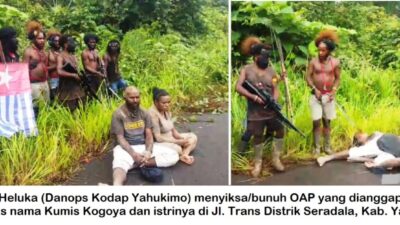 Tragis di Yahukimo, Tiga Warga Sipil Diduga Disiksa dan Dibunuh KKB