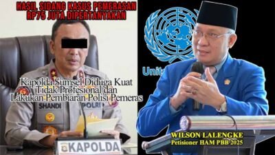 Ketidaktransparanan Kasus Dugaan Pemerasan Oknum Polisi di Palembang Pemicu Ketum PPWI Desak Kapolri Evaluasi Kapolda Sumsel